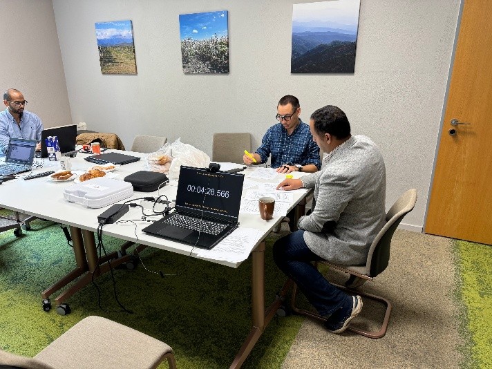Eye-tracking and GSR data collection session